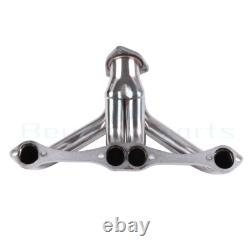 For Chevy Small Block Hugger 262-400 305 Stainless Head Exhaust Manifold Header