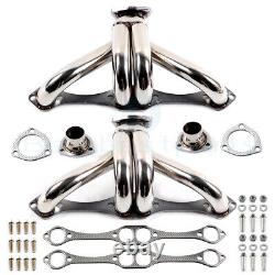 For Chevy Small Block Hugger 327 305 350 Stainless Steel Header Manifold