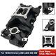 For Chevy Small Block SBC 265 350 400 V8 56-86 Black Dual Plane Intake Manifold