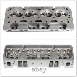 For Chevy Small Block SBC 302/327/350/383/400 68cc Aluminum Cylinder Head Angled