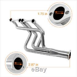 For Chevy Small Block SBC V8 Stainless Steel Long Tube Exhaust Header Manifold