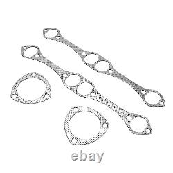 For Chevy Small Block SB V8 262 265 283 305 327 350 400 Exhaust Manifold Header