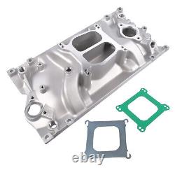 For Chevy Small Block Vortec 350 Carbureted Aluminum Dual Plane Intake Manifold