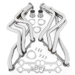 For Chevy Truck Header Set Sliver Stainless Steel Chevy GMC Small Block