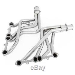 For Chevy Truck Header Set Sliver Stainless Steel Chevy GMC Small Block