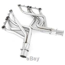 For Chevy Truck Header Set Sliver Stainless Steel Chevy GMC Small Block