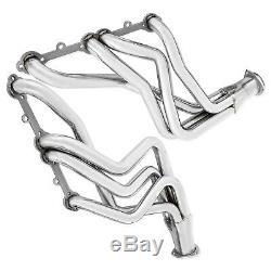 For Chevy Truck Header Set Sliver Stainless Steel Chevy GMC Small Block