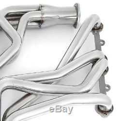 For Chevy Truck Header Set Sliver Stainless Steel Chevy GMC Small Block