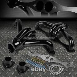 For Chevy/gmc Small Block 305-454 V8 Black Steel Hugger Header/exhaust Manifold