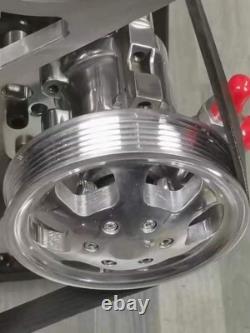 For SBC 350 Serpentine Pulley Conversion Kit Small Block Chevy ALT PS A/C LWP