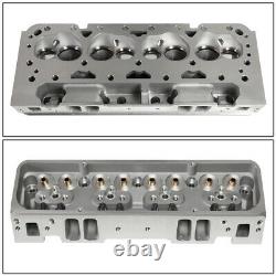 For SBC Small Block 327 350 Chevy Engine Aluminum Bare Cylinder Head 68cc Angled
