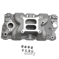 For SBC Small Block Chevy 305 327 350 400 intake manifold Dual Plane