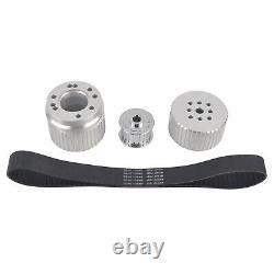 For SBC Small Block Chevy 305 350 Billet Aluminum Gilmer Belt Drive Pulley Kit