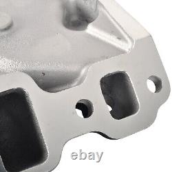 For Small Block Chevy 305 327 350 400 57-86 Satin Aluminum Intake Manifold Black