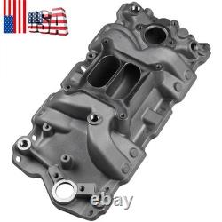 For Small Block Chevy 305 327 350 400 62-95 High Rise Dual Plane Intake Manifold
