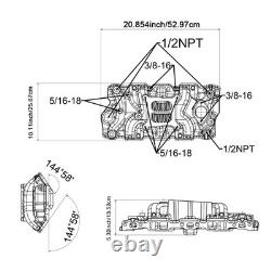 For Small Block Chevy 305 327 350 400 62-95 High Rise Dual Plane Intake Manifold