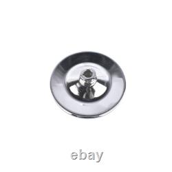 For Small Block Chevy 350 Chrome Power Steering Pump with SBC Pulley Bracket Kit