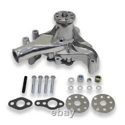 For Small Block Chevy 350 Long Water Pump LWP High Volume Polished Aluminum