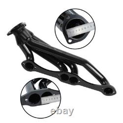 For Small Block Chevy Blazer S10 S15 283 302 350 V8 Black SS Engine Swap Headers