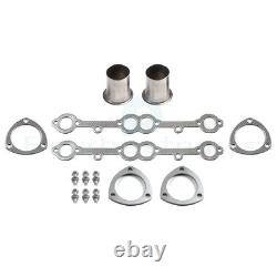 For Small Block Chevy GMC Heavy Duty Truck 73-85 Header Exhaust Stainless Steel