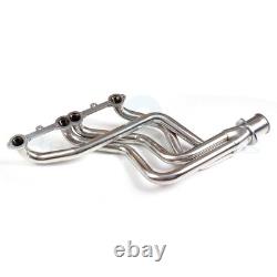 For Small Block Chevy GMC Heavy Duty Truck 73-85 Header Exhaust Stainless Steel