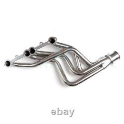 For Small Block Chevy GMC Heavy Duty Truck 73-85 Header Exhaust Stainless Steel