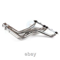 For Small Block Chevy GMC Heavy Duty Truck 73-85 Header Exhaust Stainless Steel