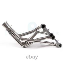 For Small Block Chevy GMC Heavy Duty Truck 73-85 Header Exhaust Stainless Steel