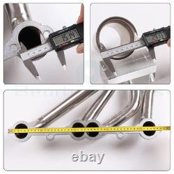 For Small Block Chevy GMC Heavy Duty Truck 73-85 Header Exhaust Stainless Steel