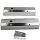 For Small Block Chevy-SATIN Fabricated Aluminum Valve Covers 58-86 SBC 283 302