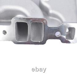 For Small Block Chevy SBC 262-400 Aluminum Dual Plane Intake Manifold 1955-1986