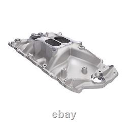 For Small Block Chevy SBC 262-400 Dual Plane Intake Manifold 55-86 2701 Aluminum