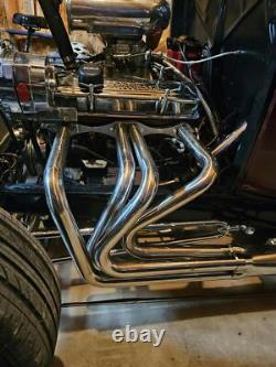 For Small Block Chevy SBC 265-400 V8 Stainless T-Bucket Sprint Roadster Headers