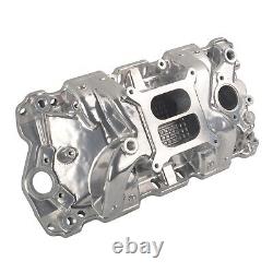 For Small Block Chevy SBC 305 327 350 400 57-86Polished Aluminum Intake Manifold