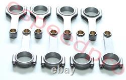 For Small Block Chevy SBC 305 327 350 5.7 H-Beam Connecting Rods 4340 Steel