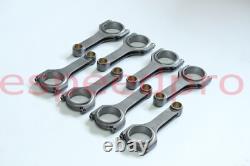 For Small Block Chevy SBC 305 327 350 5.7 H-Beam Connecting Rods 4340 Steel