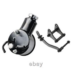 For Small Block Chevy SBC 327 350 Saginaw Power Steering Pump & Mounting Bracket