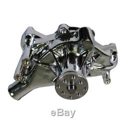 For Small Block Chevy SBC 350 383 High Volume Long Water Pump Chromed