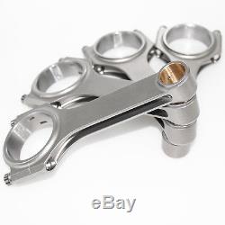 For Small Block Chevy SBC 350 400 6 H-Beam 4340 Connecting Rods Bushed Floating