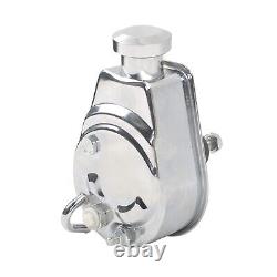 For Small Block Chevy Saginaw Polished Power Steering Pump + Mounting Bracket