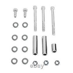 For Small Block Chevy Saginaw Polished Power Steering Pump + Mounting Bracket