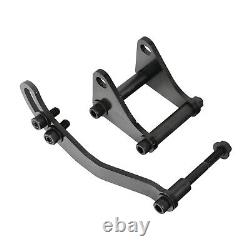 For Small Block Chevy Saginaw Style Black Power Steering Pump + Mounting Bracket