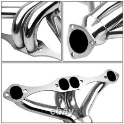 For Small Block Sbc 283/305/327/350/400 Chromed Hugger Header Exhaust Manifold