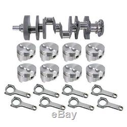 Forged Small Block Chevy Rotating Assembly-421 Flat Top-400 Main-6 Rod