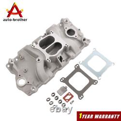 Front Dual Plane Intake Manifold For Small Block Chevy SBC 262-400 1955-86