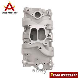 Front Dual Plane Intake Manifold For Small Block Chevy SBC 262-400 1955-86