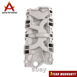 Front Dual Plane Intake Manifold For Small Block Chevy SBC 262-400 1955-86