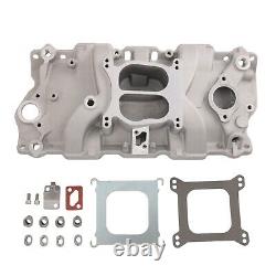 Front Intake Manifold Dual Plane 262-400 For Small Block 1955-1986 Chevy SBC NEW