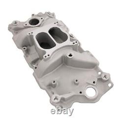 Front Intake Manifold Dual Plane 262-400 For Small Block 1955-1986 Chevy SBC NEW