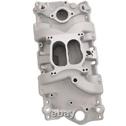 Front Intake Manifold Dual Plane 262-400 For Small Block 1955-1986 Chevy SBC NEW